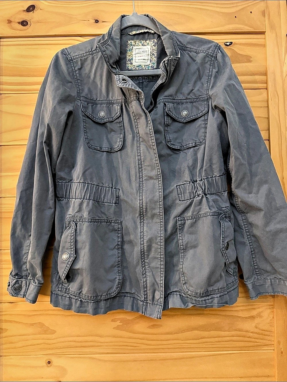 Old Navy Women's Gray Utility Jacket Like New